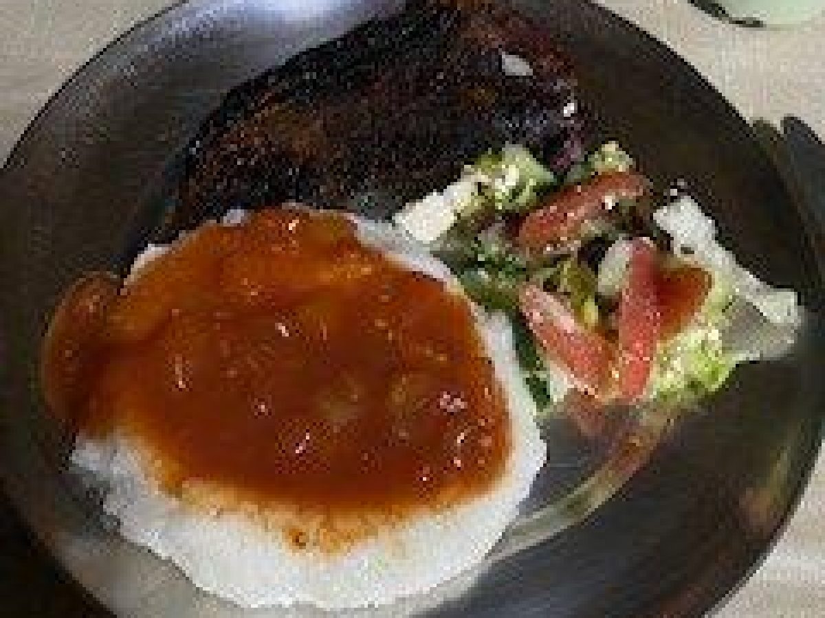 Delicious food at the accommodation