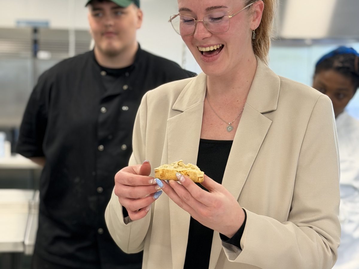 Taste testing The Northamptonshire Scone