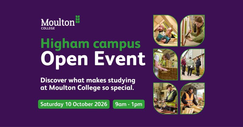 Higham campus Open Event banner