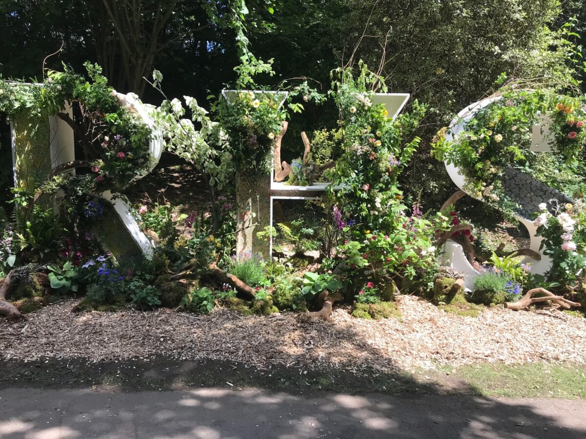 RHS letters at the Chelsea Flower Show