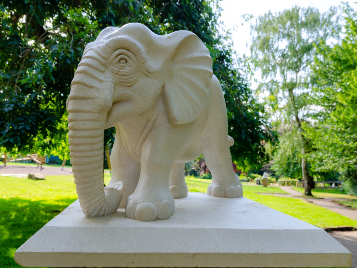 Elephant sculpture