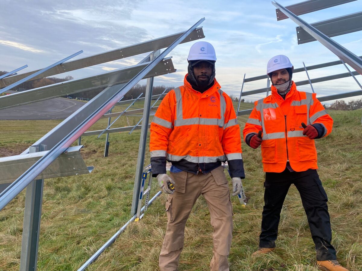 Solar power farm installation